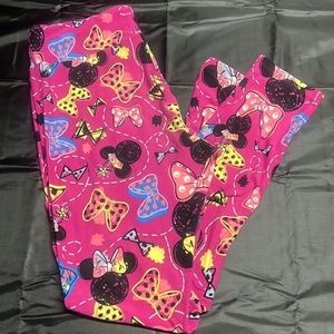 Disney Minnie Mouse Lularoe Leggings Tall & Curvy